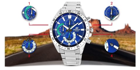 Zegarek Męski CASIO EDIFICE EFV-620D-2AVUEF CASIO Zegarek Męski CASIO EDIFICE EFV-620D-2AVUEF CASIO