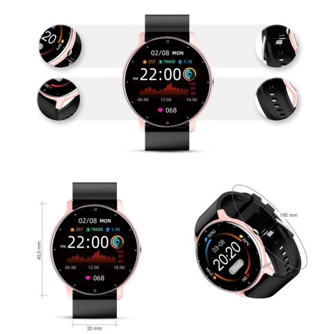 Smartwatch Damski Gravity GT1-2 Gravity Smartwatch Damski Gravity GT1-2 Gravity