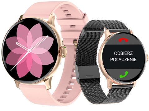 Smartwatch Giewont Supernova SmartCall GW330-4 Black Shine/Powder Pink Giewont Smartwatch Giewont Supernova SmartCall GW330-4 Black Shine/Powder Pink Giewont