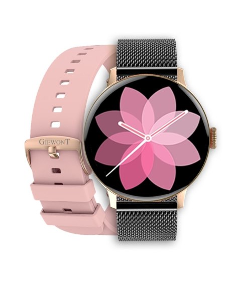 Smartwatch Giewont Supernova SmartCall GW330-4 Black Shine/Powder Pink Giewont Smartwatch Giewont Supernova SmartCall GW330-4 Black Shine/Powder Pink Giewont