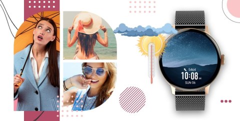 Smartwatch Giewont Supernova SmartCall GW330-4 Black Shine/Powder Pink Giewont Smartwatch Giewont Supernova SmartCall GW330-4 Black Shine/Powder Pink Giewont