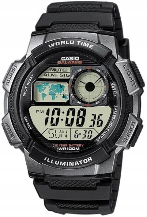 Zegarek Męski CASIO AE-1000W-1BVDF + BOX CASIO Zegarek Męski CASIO AE-1000W-1BVDF + BOX CASIO