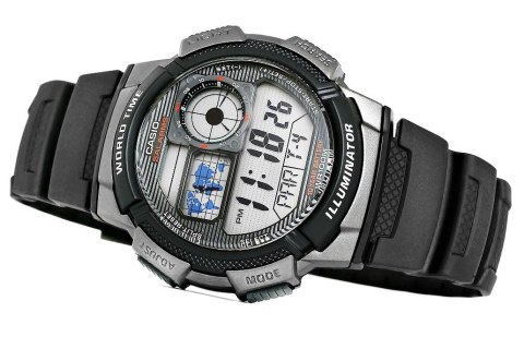 Zegarek Męski CASIO AE-1000W-1BVDF + BOX CASIO Zegarek Męski CASIO AE-1000W-1BVDF + BOX CASIO
