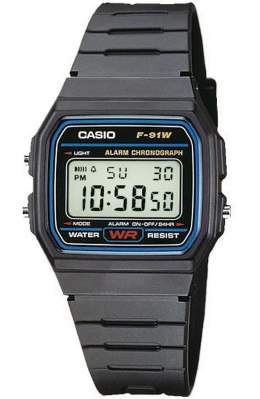 Zegarek Męski CASIO F-91W-1YEG + BOX CASIO