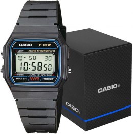Zegarek Męski CASIO F-91W-1YEG + BOX CASIO
