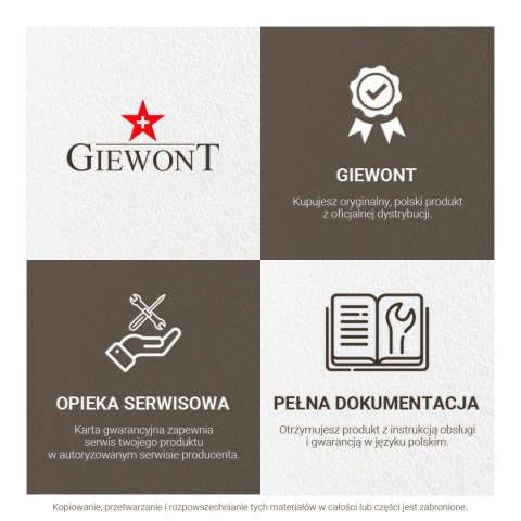 Zegarek Męski GIEWONT Timeless GW4290-1 Black Giewont Zegarek Męski GIEWONT Timeless GW4290-1 Black Giewont