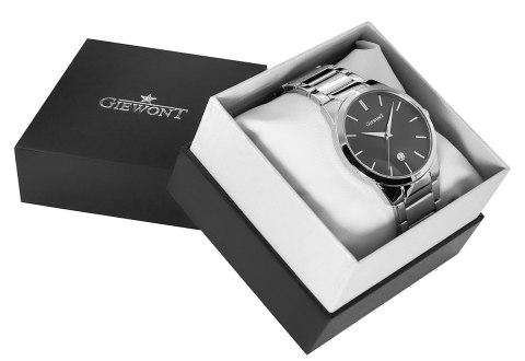 Zegarek Męski GIEWONT Timeless GW4290-2 Silver/Black Giewont Zegarek Męski GIEWONT Timeless GW4290-2 Silver/Black Giewont