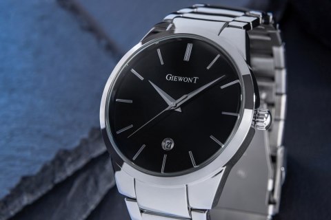 Zegarek Męski GIEWONT Timeless GW4290-2 Silver/Black Giewont Zegarek Męski GIEWONT Timeless GW4290-2 Silver/Black Giewont