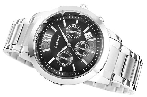 Zegarek Męski Giewont Apex Chrono GW6480-1 Chronograf Silver/Black Giewont Zegarek Męski Giewont Apex Chrono GW6480-1 Chronograf Silver/Black Giewont