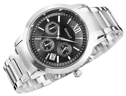 Zegarek Męski Giewont Apex Chrono GW6480-1 Chronograf Silver/Black Giewont Zegarek Męski Giewont Apex Chrono GW6480-1 Chronograf Silver/Black Giewont