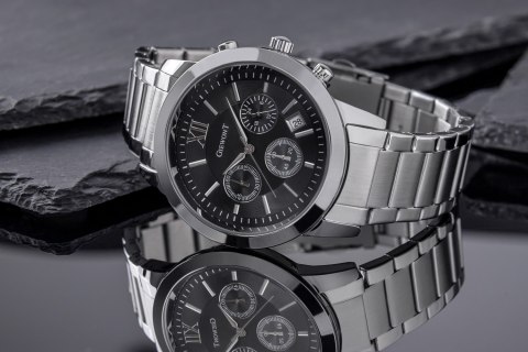 Zegarek Męski Giewont Apex Chrono GW6480-1 Chronograf Silver/Black Giewont Zegarek Męski Giewont Apex Chrono GW6480-1 Chronograf Silver/Black Giewont
