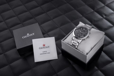 Zegarek Męski Giewont Apex Chrono GW6480-1 Chronograf Silver/Black Giewont Zegarek Męski Giewont Apex Chrono GW6480-1 Chronograf Silver/Black Giewont