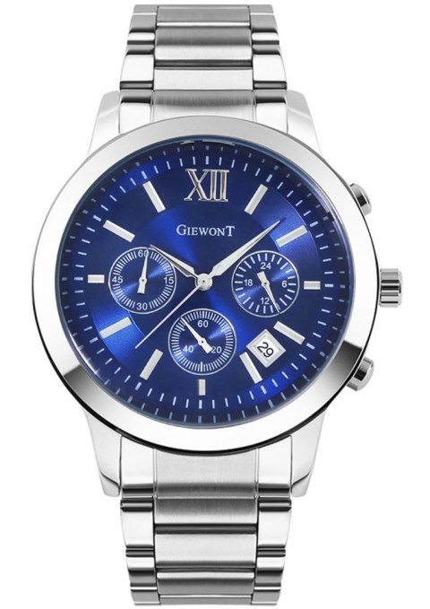 Zegarek Męski Giewont Apex Chrono GW6480-2 Chronograf Silver/Blue Giewont Zegarek Męski Giewont Apex Chrono GW6480-2 Chronograf Silver/Blue Giewont