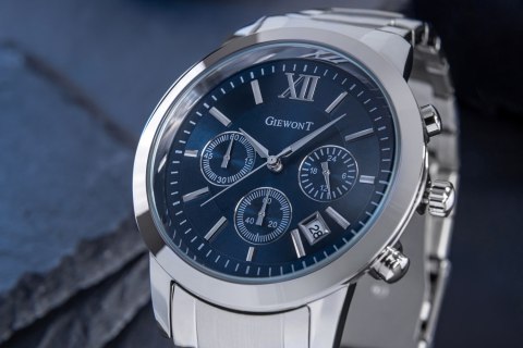 Zegarek Męski Giewont Apex Chrono GW6480-2 Chronograf Silver/Blue Giewont Zegarek Męski Giewont Apex Chrono GW6480-2 Chronograf Silver/Blue Giewont