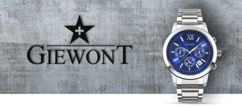Zegarek Męski Giewont Apex Chrono GW6480-2 Chronograf Silver/Blue Giewont Zegarek Męski Giewont Apex Chrono GW6480-2 Chronograf Silver/Blue Giewont