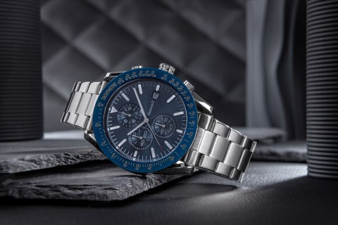 Zegarek Męski Giewont PrimeChrono GW8620-2 Chronograf Silver/Blue Giewont Zegarek Męski Giewont PrimeChrono GW8620-2 Chronograf Silver/Blue Giewont