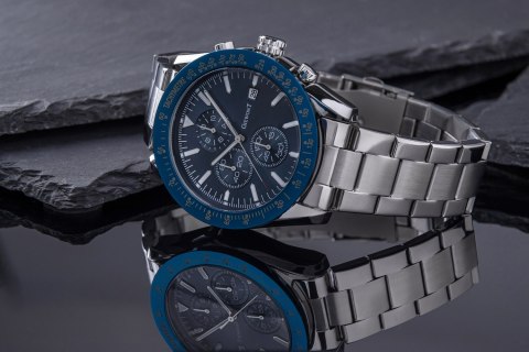 Zegarek Męski Giewont PrimeChrono GW8620-2 Chronograf Silver/Blue Giewont Zegarek Męski Giewont PrimeChrono GW8620-2 Chronograf Silver/Blue Giewont