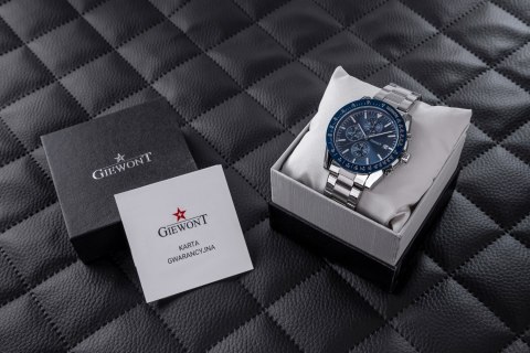 Zegarek Męski Giewont PrimeChrono GW8620-2 Chronograf Silver/Blue Giewont Zegarek Męski Giewont PrimeChrono GW8620-2 Chronograf Silver/Blue Giewont