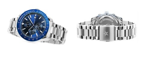 Zegarek Męski Giewont PrimeChrono GW8620-2 Chronograf Silver/Blue Giewont Zegarek Męski Giewont PrimeChrono GW8620-2 Chronograf Silver/Blue Giewont