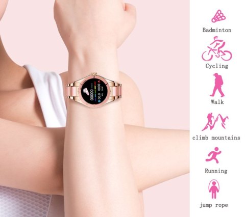 Smartwatch Damski Rubicon RNCE82 Różowy RUBICON Smartwatch Damski Rubicon RNCE82 Różowy RUBICON