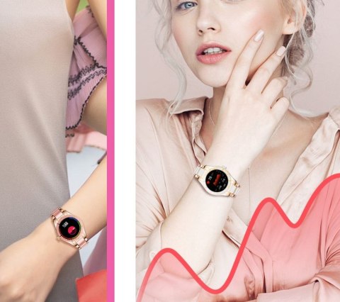 Smartwatch Damski Rubicon RNCE82 Różowy RUBICON Smartwatch Damski Rubicon RNCE82 Różowy RUBICON