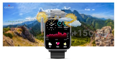 Smartwatch Giewont Dynamic SmartCall GW230-2 - Carbon/Carbon Giewont Smartwatch Giewont Dynamic SmartCall GW230-2 - Carbon/Carbon Giewont
