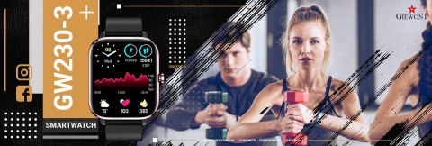 Smartwatch Giewont Dynamic SmartCall GW230-3 - Rose Gold/Black Effect Giewont Smartwatch Giewont Dynamic SmartCall GW230-3 - Rose Gold/Black Effect Giewont