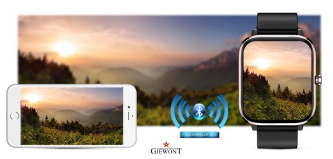 Smartwatch Giewont Dynamic SmartCall GW230-3 - Rose Gold/Black Effect Giewont Smartwatch Giewont Dynamic SmartCall GW230-3 - Rose Gold/Black Effect Giewont