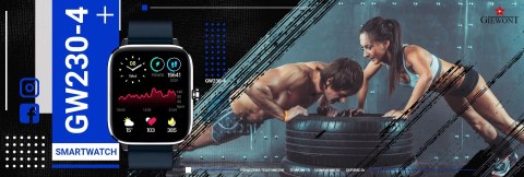 Smartwatch Giewont Dynamic SmartCall GW230-4 - Silver/Deep Ocean Giewont Smartwatch Giewont Dynamic SmartCall GW230-4 - Silver/Deep Ocean Giewont