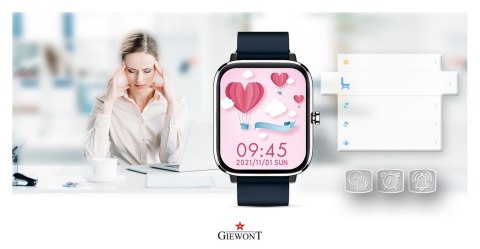 Smartwatch Giewont Dynamic SmartCall GW230-4 - Silver/Deep Ocean Giewont Smartwatch Giewont Dynamic SmartCall GW230-4 - Silver/Deep Ocean Giewont