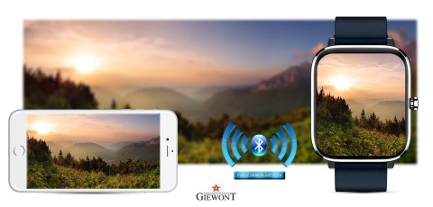 Smartwatch Giewont Dynamic SmartCall GW230-4 - Silver/Deep Ocean Giewont Smartwatch Giewont Dynamic SmartCall GW230-4 - Silver/Deep Ocean Giewont