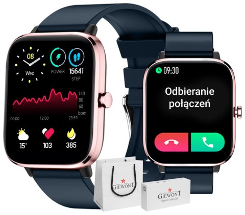 Smartwatch Giewont Dynamic SmartCall GW230-5 - RoseGold/Deep Ocean Giewont Smartwatch Giewont Dynamic SmartCall GW230-5 - RoseGold/Deep Ocean Giewont