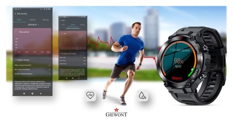 Smartwatch Giewont Pionier GPS GW460-1 - Carbon Giewont Smartwatch Giewont Pionier GPS GW460-1 - Carbon Giewont