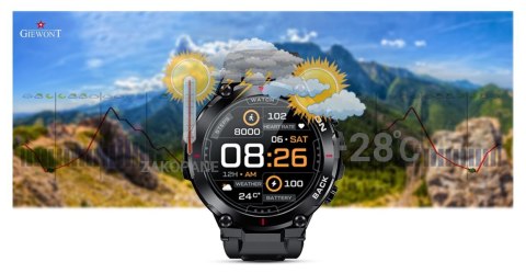 Smartwatch Giewont Pionier GPS GW460-1 - Carbon Giewont Smartwatch Giewont Pionier GPS GW460-1 - Carbon Giewont