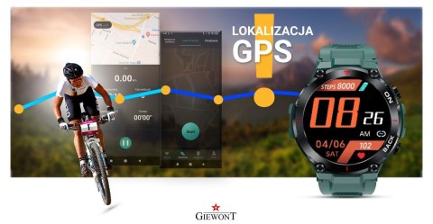 Smartwatch Giewont Pionier GPS GW460-2 - Sea Green Giewont Smartwatch Giewont Pionier GPS GW460-2 - Sea Green Giewont