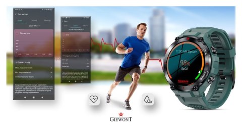 Smartwatch Giewont Pionier GPS GW460-2 - Sea Green Giewont Smartwatch Giewont Pionier GPS GW460-2 - Sea Green Giewont
