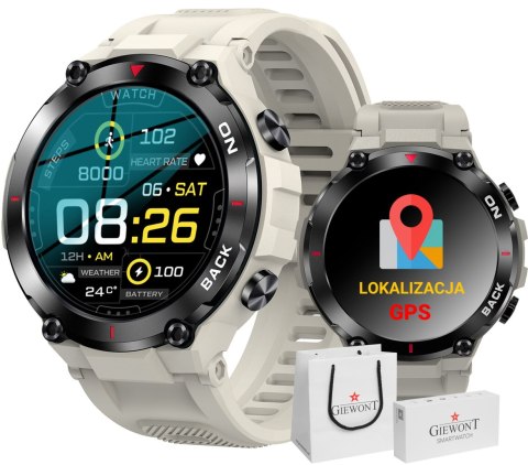 Smartwatch Giewont Pionier GPS GW460-3 - Light Stone Giewont Smartwatch Giewont Pionier GPS GW460-3 - Light Stone Giewont