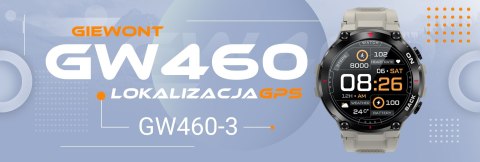 Smartwatch Giewont Pionier GPS GW460-3 - Light Stone Giewont Smartwatch Giewont Pionier GPS GW460-3 - Light Stone Giewont