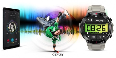 Smartwatch Giewont Pionier GPS GW460-3 - Light Stone Giewont Smartwatch Giewont Pionier GPS GW460-3 - Light Stone Giewont