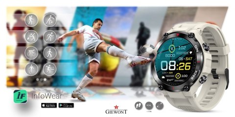 Smartwatch Giewont Pionier GPS GW460-3 - Light Stone Giewont Smartwatch Giewont Pionier GPS GW460-3 - Light Stone Giewont