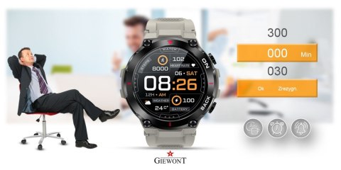 Smartwatch Giewont Pionier GPS GW460-3 - Light Stone Giewont Smartwatch Giewont Pionier GPS GW460-3 - Light Stone Giewont