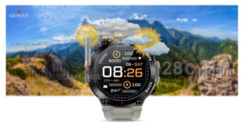 Smartwatch Giewont Pionier GPS GW460-3 - Light Stone Giewont Smartwatch Giewont Pionier GPS GW460-3 - Light Stone Giewont