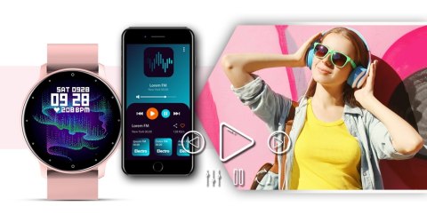 Smartwatch Giewont Sport Around GW120-1 - Powder Pink Giewont Smartwatch Giewont Sport Around GW120-1 - Powder Pink Giewont