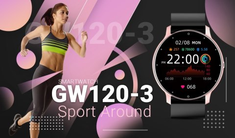 Smartwatch Giewont Sport Around GW120-3 - Rose Gold/Black Effect Giewont Smartwatch Giewont Sport Around GW120-3 - Rose Gold/Black Effect Giewont