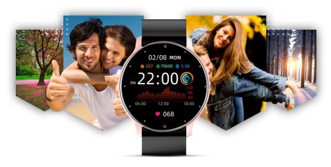 Smartwatch Giewont Sport Around GW120-3 - Rose Gold/Black Effect Giewont Smartwatch Giewont Sport Around GW120-3 - Rose Gold/Black Effect Giewont