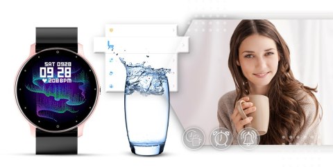 Smartwatch Giewont Sport Around GW120-3 - Rose Gold/Black Effect Giewont Smartwatch Giewont Sport Around GW120-3 - Rose Gold/Black Effect Giewont