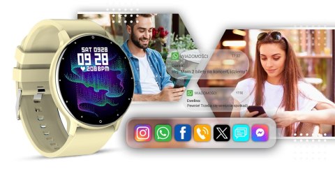 Smartwatch Giewont Sport Around GW120-6 - Ivory Effect Giewont Smartwatch Giewont Sport Around GW120-6 - Ivory Effect Giewont