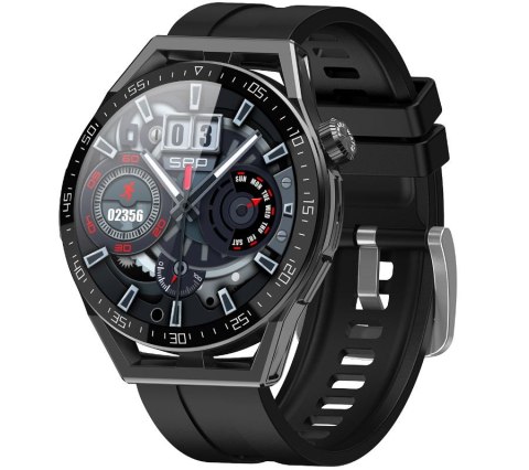 Smartwatch Rubicon RNCE88-1 Czarny- Czarny Pasek Silikonowy + Czarny Pasek Skórzany RUBICON Smartwatch Rubicon RNCE88-1 Czarny- Czarny Pasek Silikonowy + Czarny Pasek Skórzany RUBICON