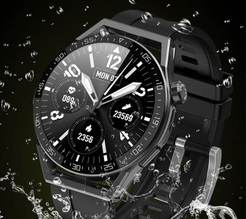 Smartwatch Rubicon RNCE88-1 Czarny- Czarny Pasek Silikonowy + Czarny Pasek Skórzany RUBICON Smartwatch Rubicon RNCE88-1 Czarny- Czarny Pasek Silikonowy + Czarny Pasek Skórzany RUBICON