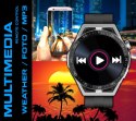 Smartwatch Rubicon RNCE88-1 Czarny- Czarny Pasek Silikonowy + Czarny Pasek Skórzany RUBICON